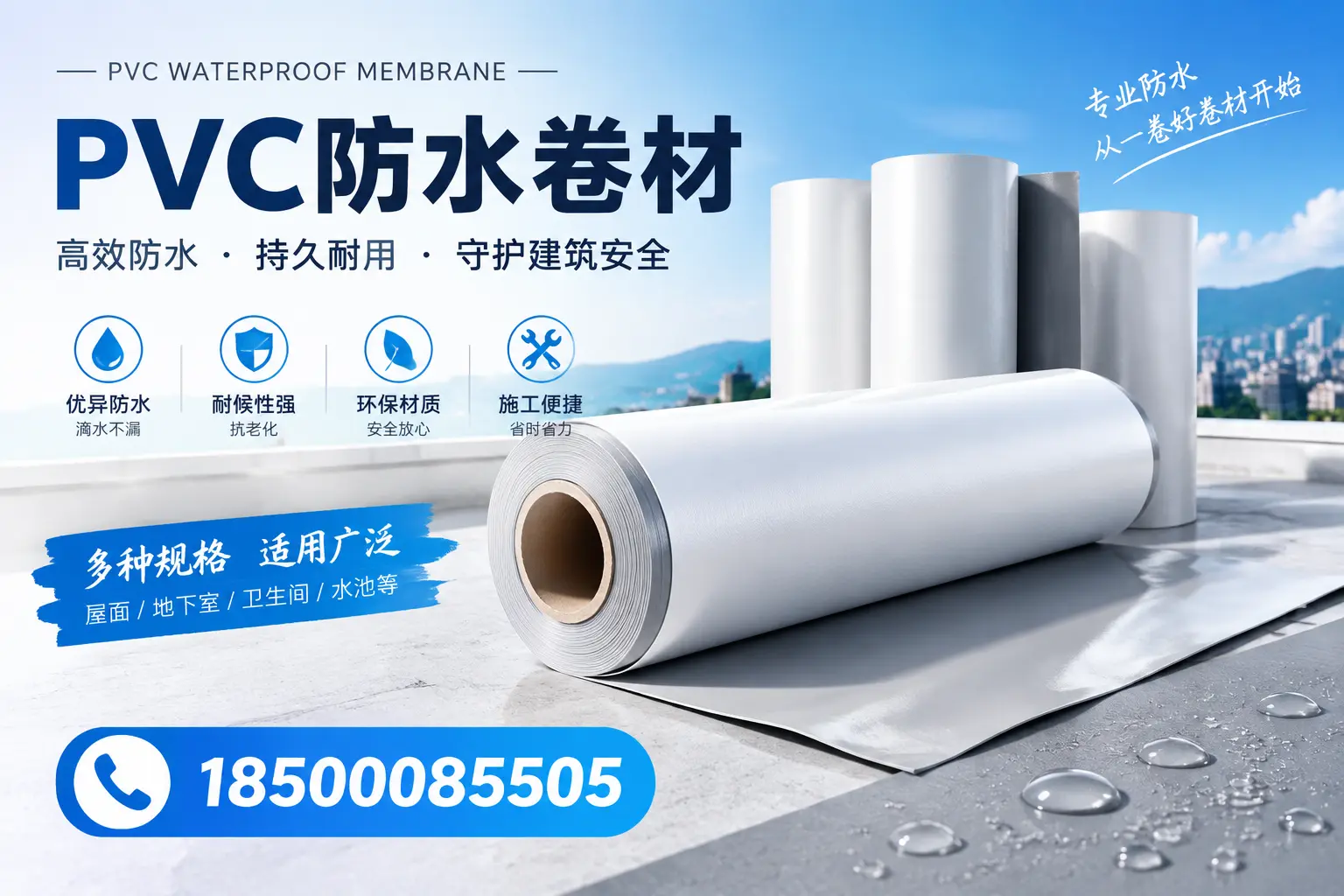 如何选择适合的PVC防水卷材?专家为您解答三沙的需求